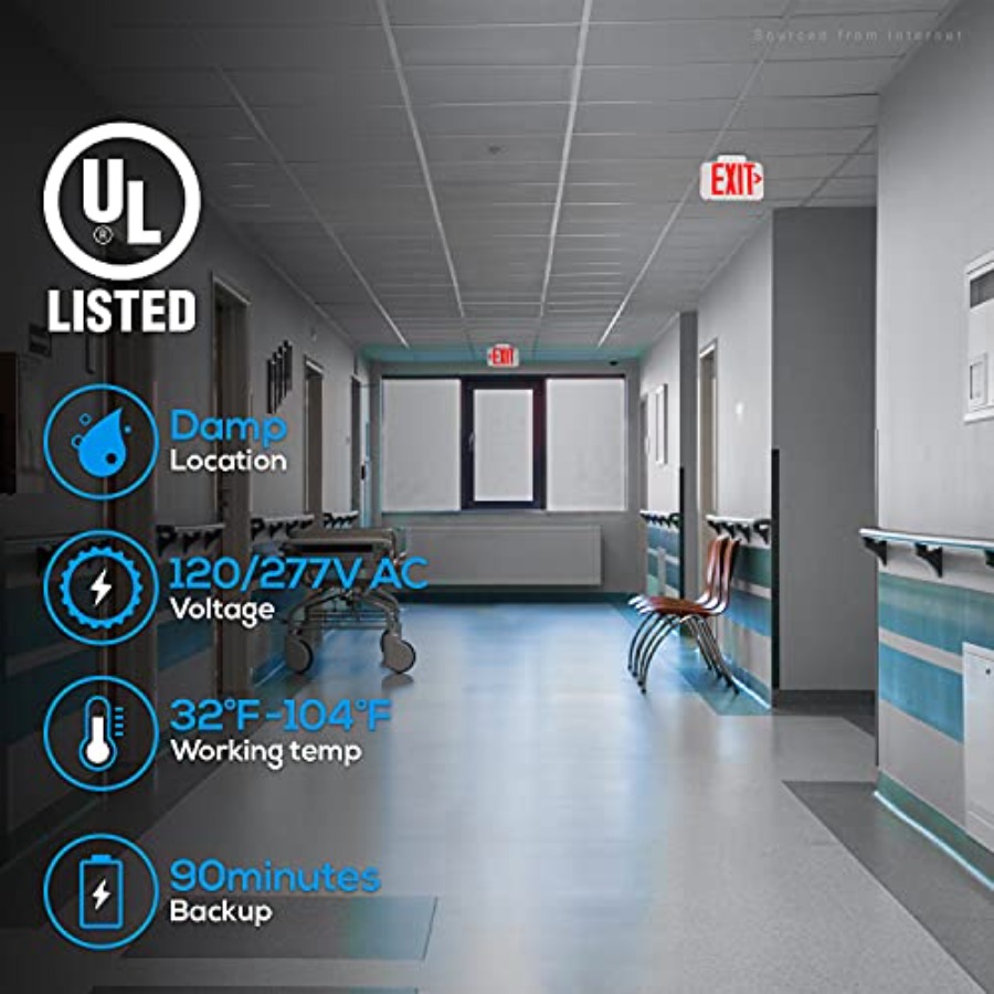 LED Exit Sign, Emergency Exit  - Emergency Exit Sign recension och pris
