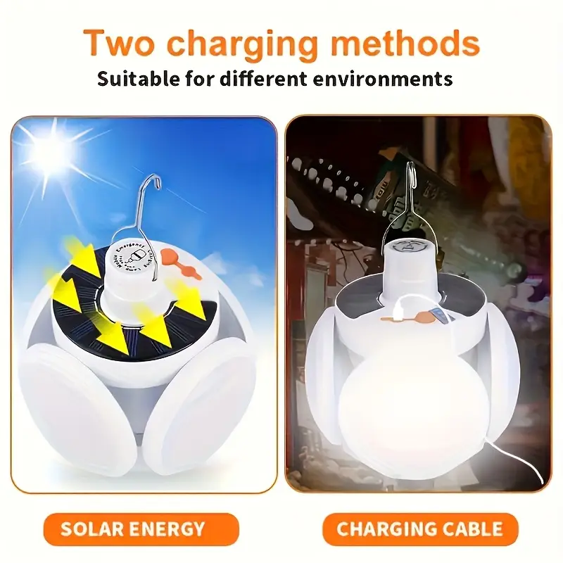 1 Solar Folding Light with USB - Power Outage Light recension och pris