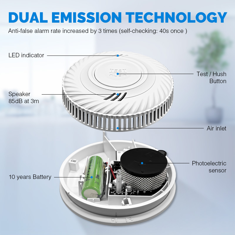 10 Years Battery Powered Hotel - Smoke Detector Interconnected recension och pris