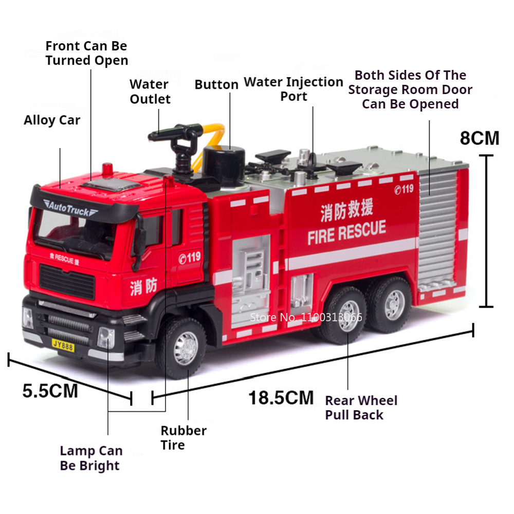1/50 Ladder Fire Engine Car Mo - Fire Escape Ladder recension och pris