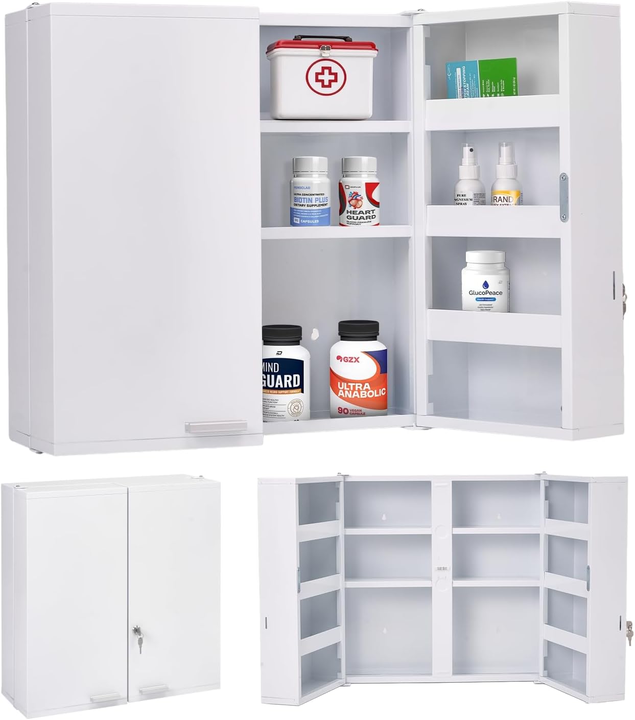 Large Locking Medicine Cabinet - Medicine Cabinet Lock recension och pris