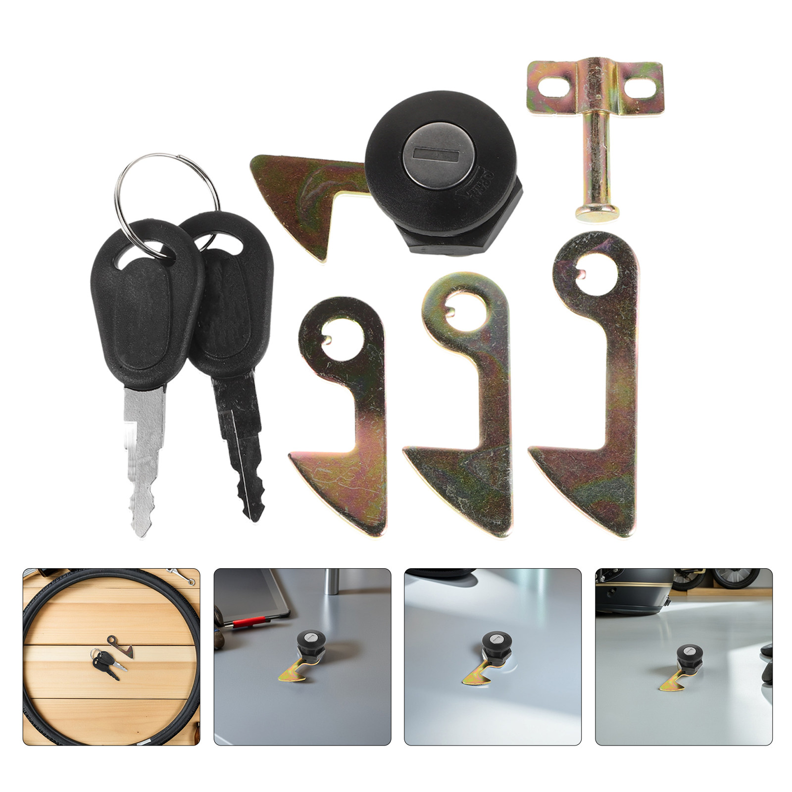 2Set Electric Motorcycle Trunk - Lockbox Key Secure recension och pris
