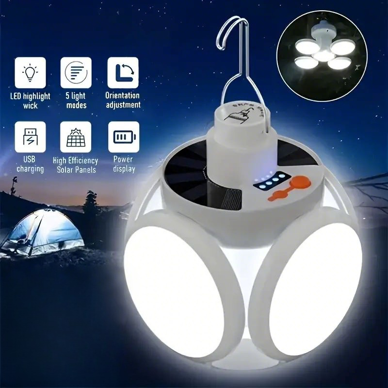 Solar Charging Light with Hook - Power Outage Light recension och pris